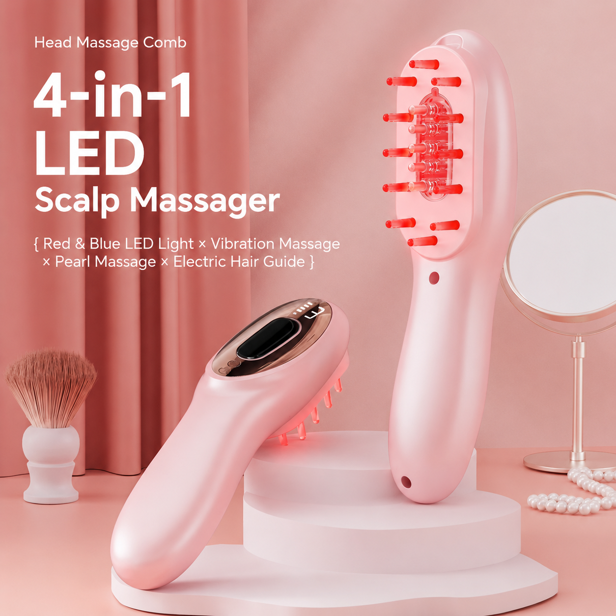 4-in-1 LED Scalp Massager