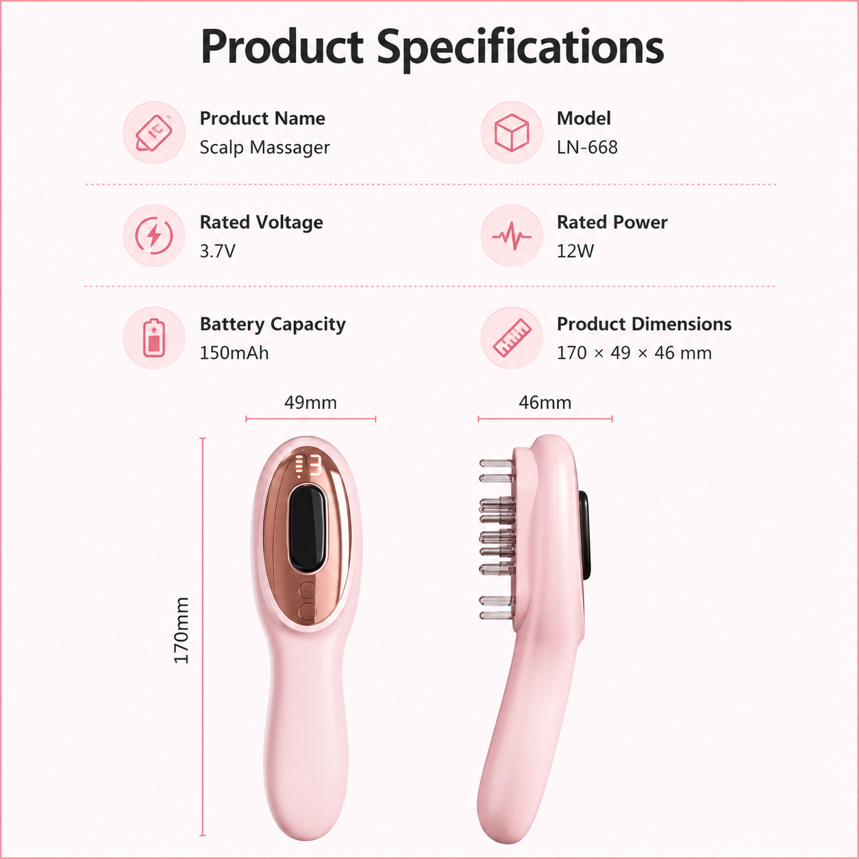 4-in-1 LED Scalp Massager